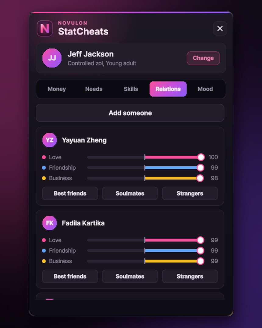 Relationships page